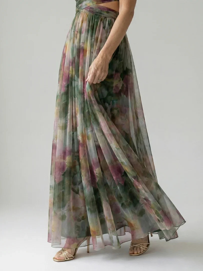 Isel - Women's Soft Wrap Maxi Dress