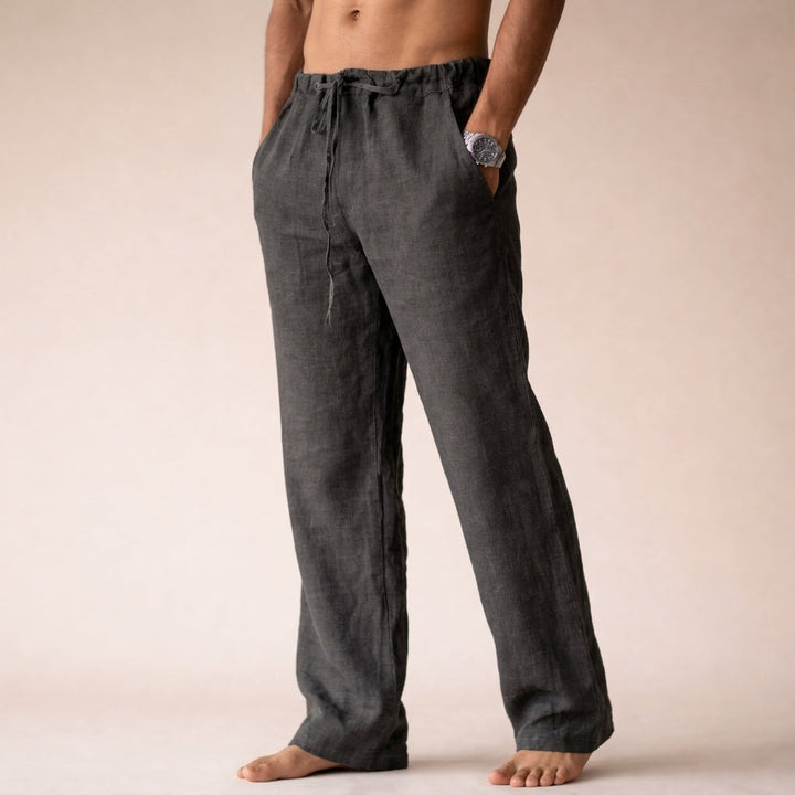 Eligio Linen Trousers with a Straight Leg