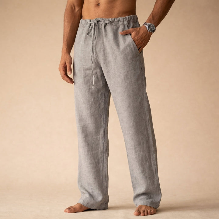 Eligio Linen Trousers with a Straight Leg
