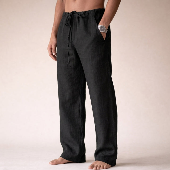 Eligio Linen Trousers with a Straight Leg