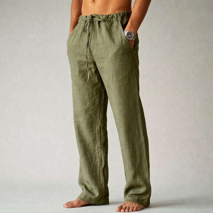 Eligio Linen Trousers with a Straight Leg