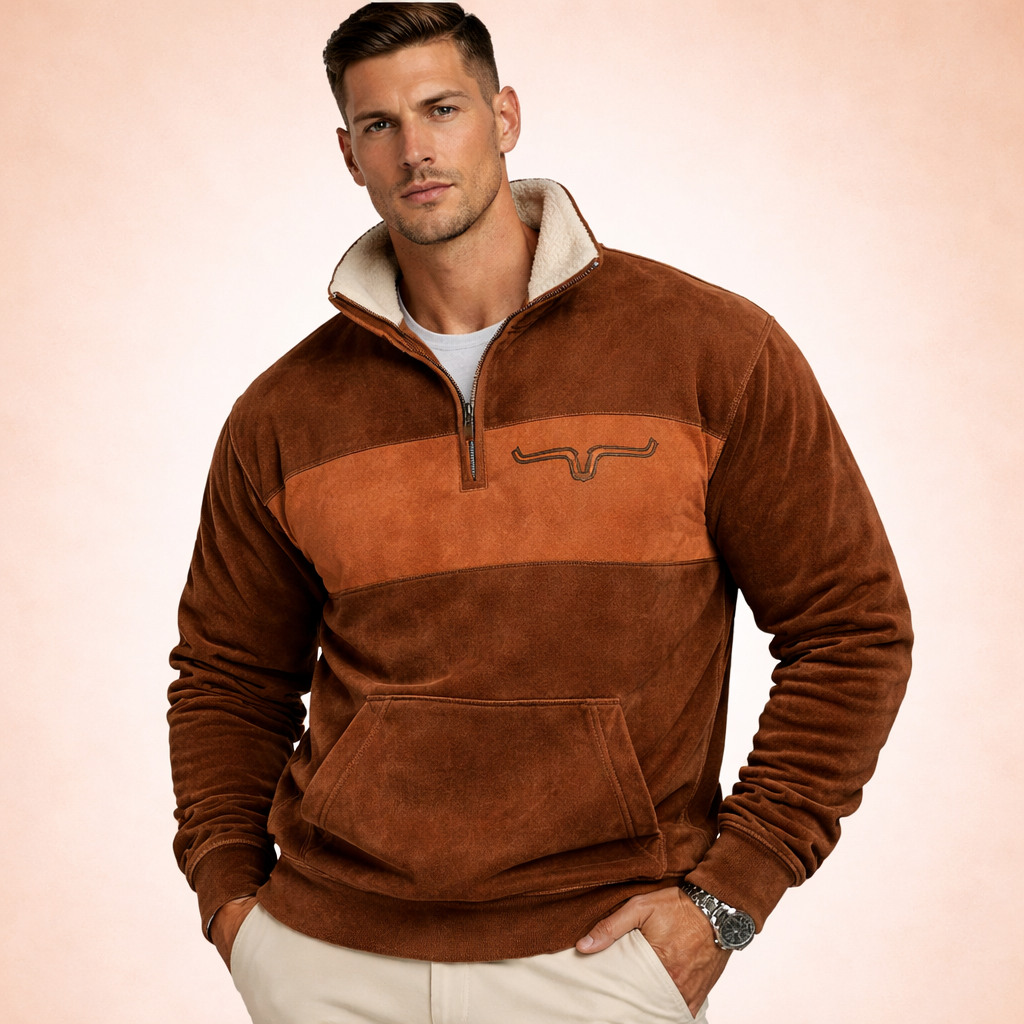 Noah – Pull moderne et douillet à quart de zip pour homme
