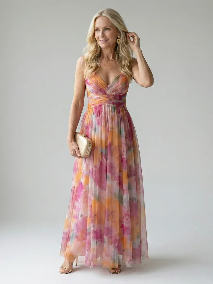 Isel - Women's Soft Wrap Maxi Dress