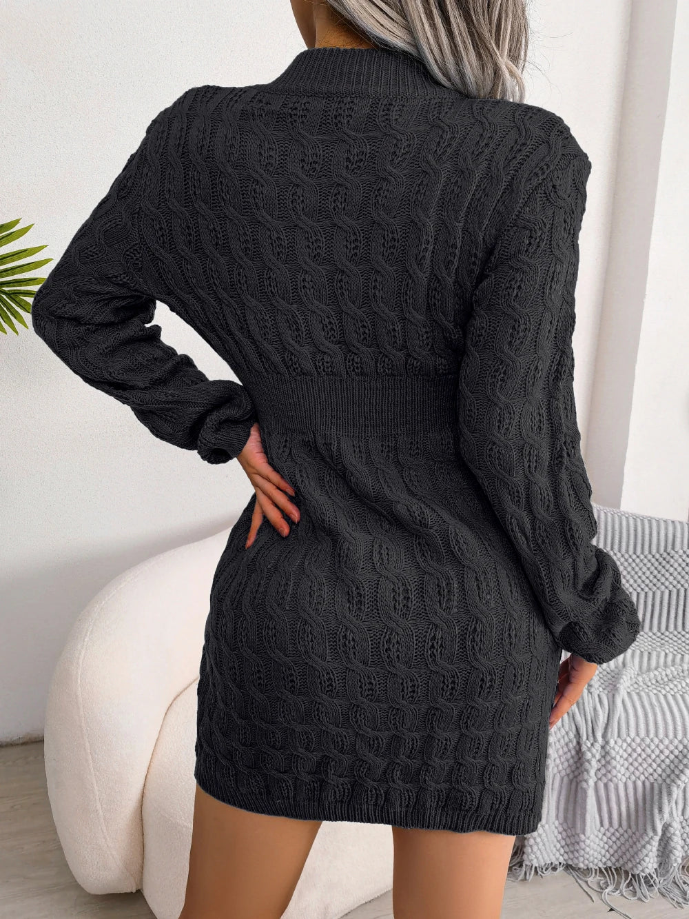 Jade - Minivestido de punto acanalado para mujer