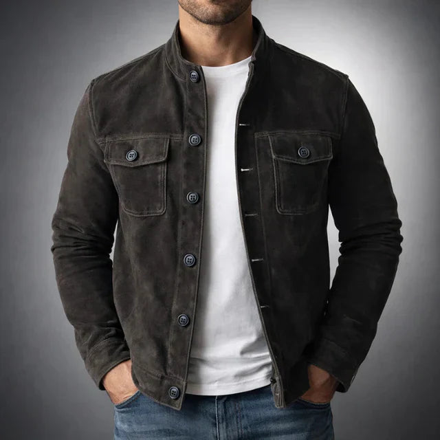 Jacob | Veste classique en daim à poches