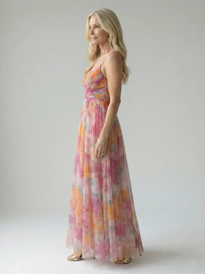 Isel - Women's Soft Wrap Maxi Dress