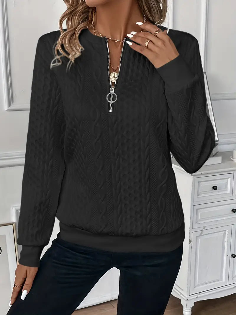 Pull chaud zippé au design élégant