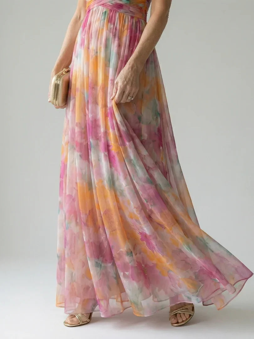 Isel - Women's Soft Wrap Maxi Dress