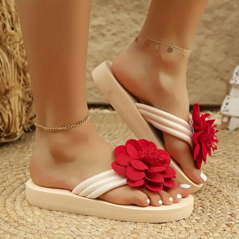 Ally - Women's Summer Floral Slide Sandals