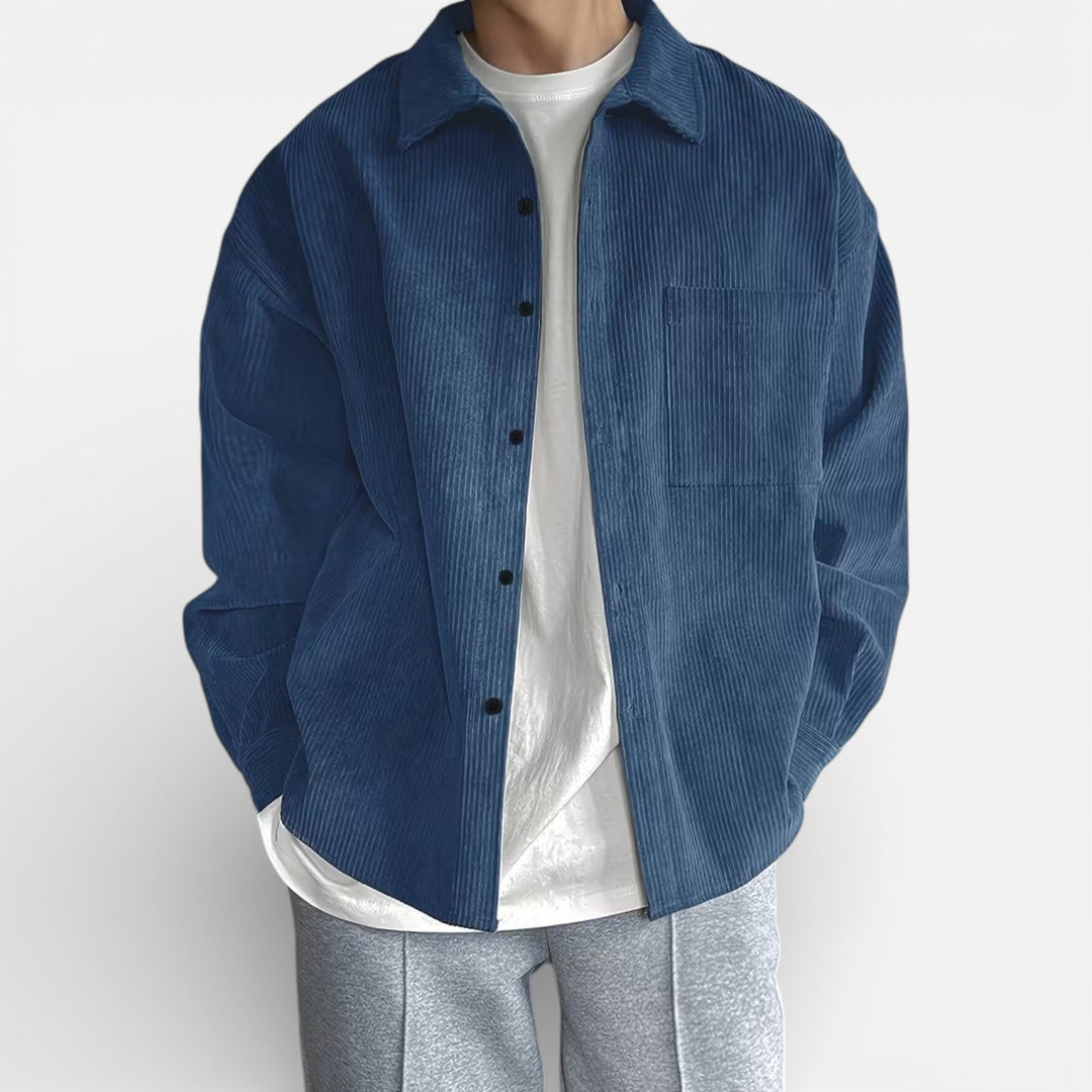 Veste-chemise pour homme, coupe classique et élégante décontractée