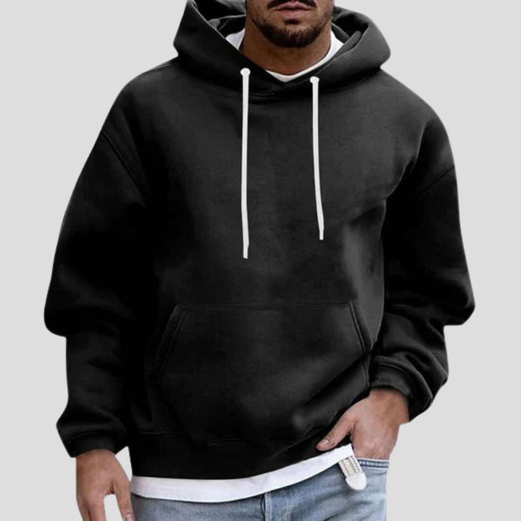 Sudadera con capucha y bolsillos para hombre