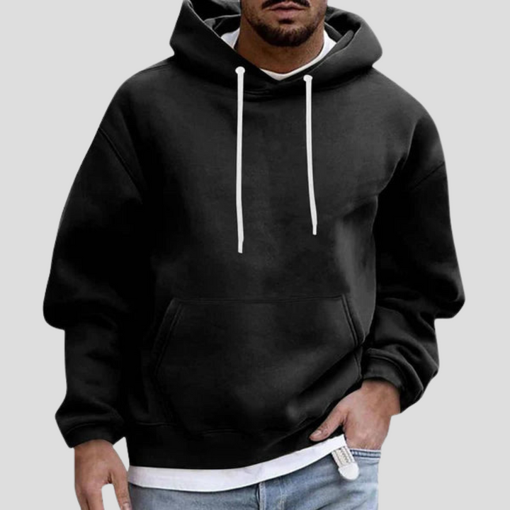 Sudadera con capucha y bolsillos para hombre