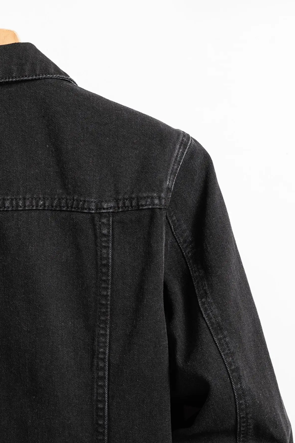 Veste en jean classique boutonnée pour homme