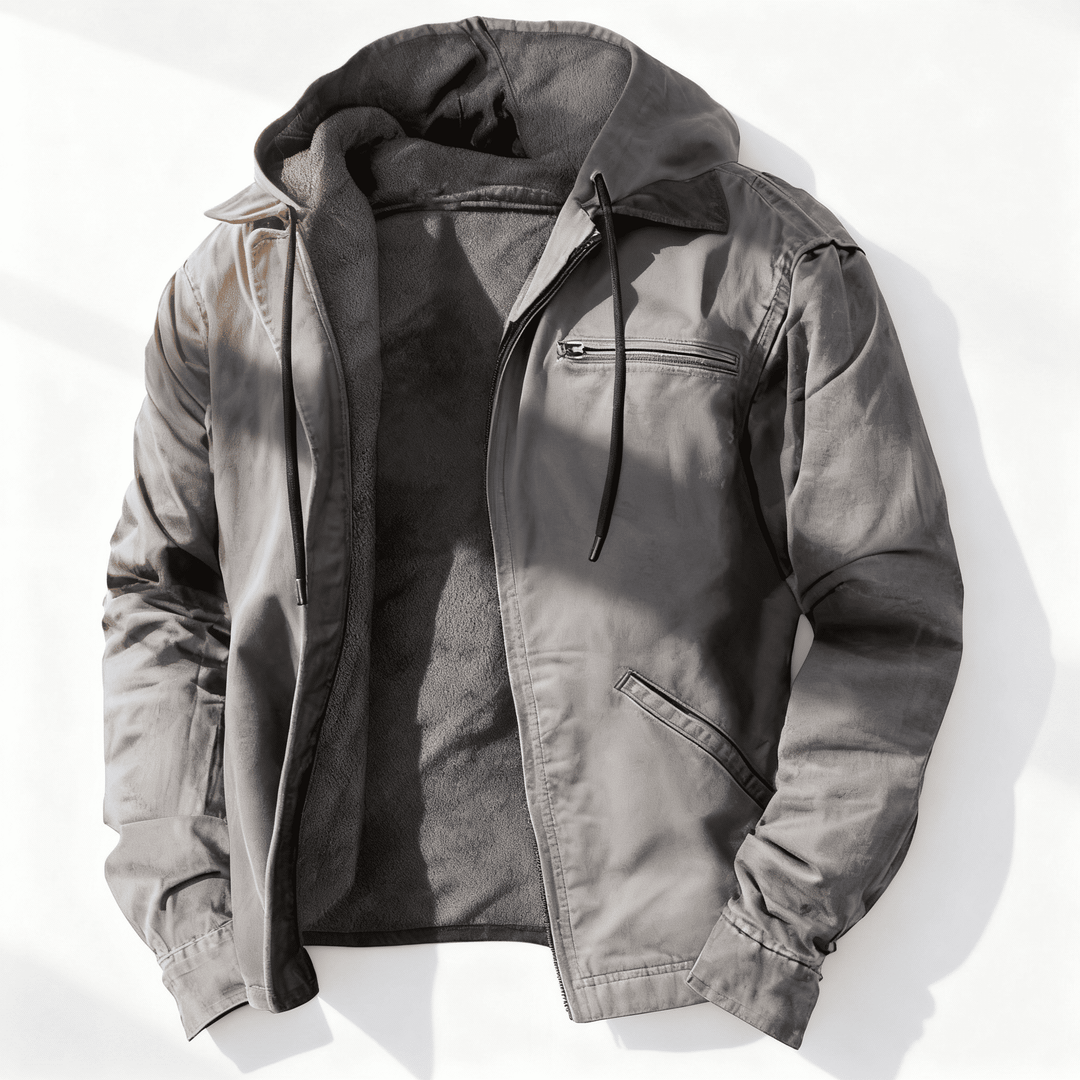 Chaqueta con capucha Oliver | Chaqueta con capucha, cremallera y cordón