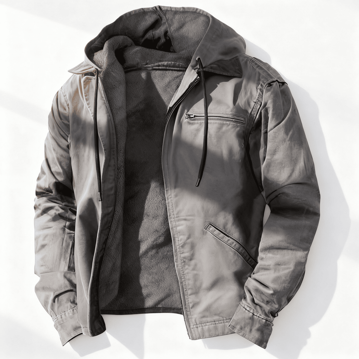 Chaqueta con capucha Oliver | Chaqueta con capucha, cremallera y cordón