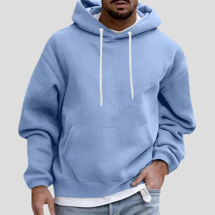 Sudadera con capucha y bolsillos para hombre