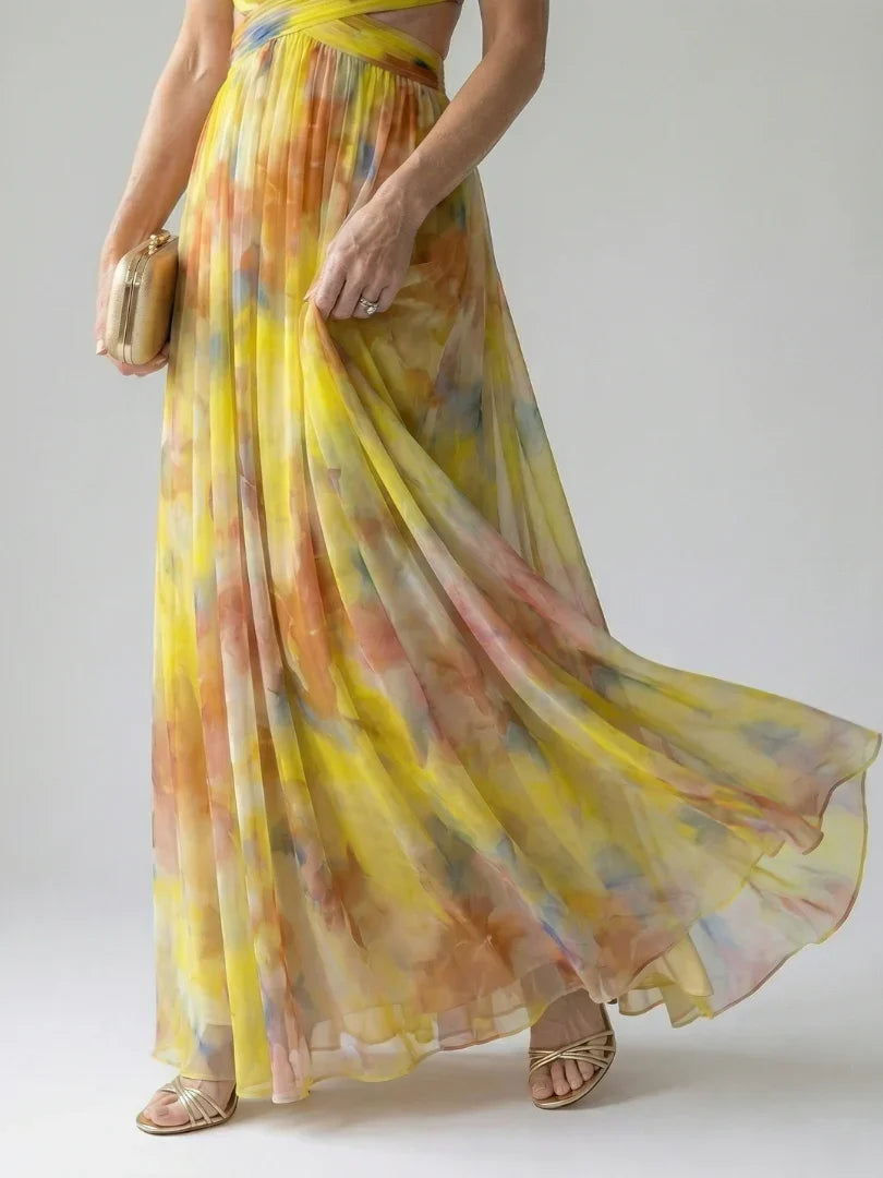 Isel - Women's Soft Wrap Maxi Dress