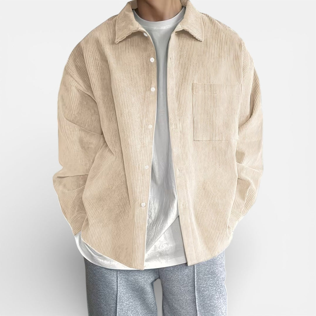 Veste-chemise pour homme, coupe classique et élégante décontractée