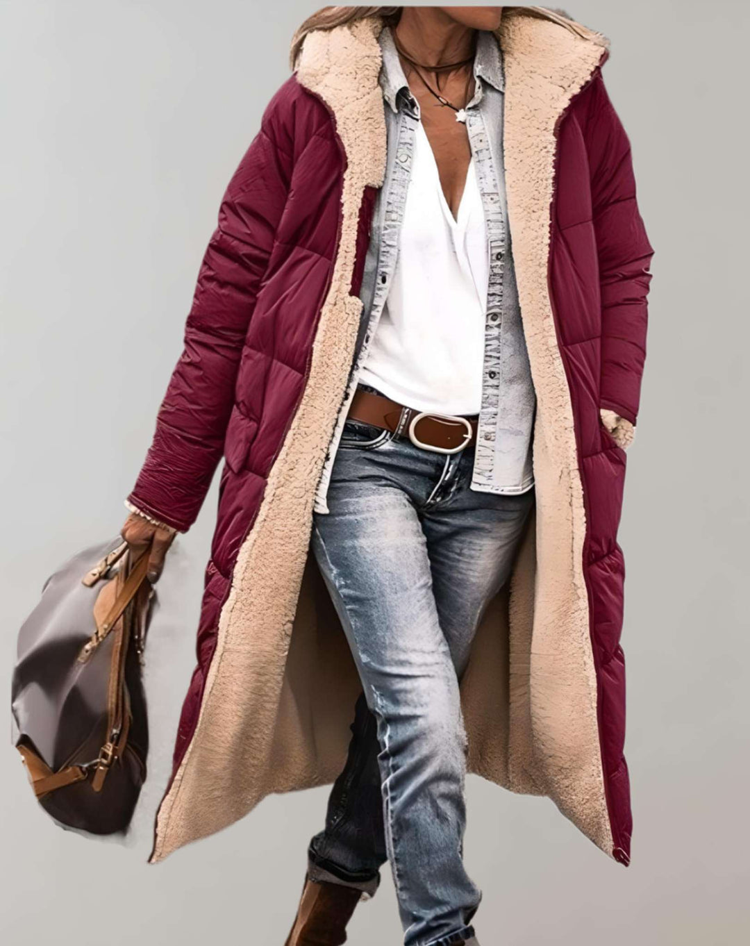 Daisy - Manteau d’hiver matelassé doublé pour femmes