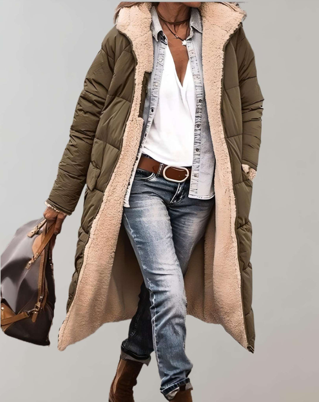 Daisy - Manteau d’hiver matelassé doublé pour femmes