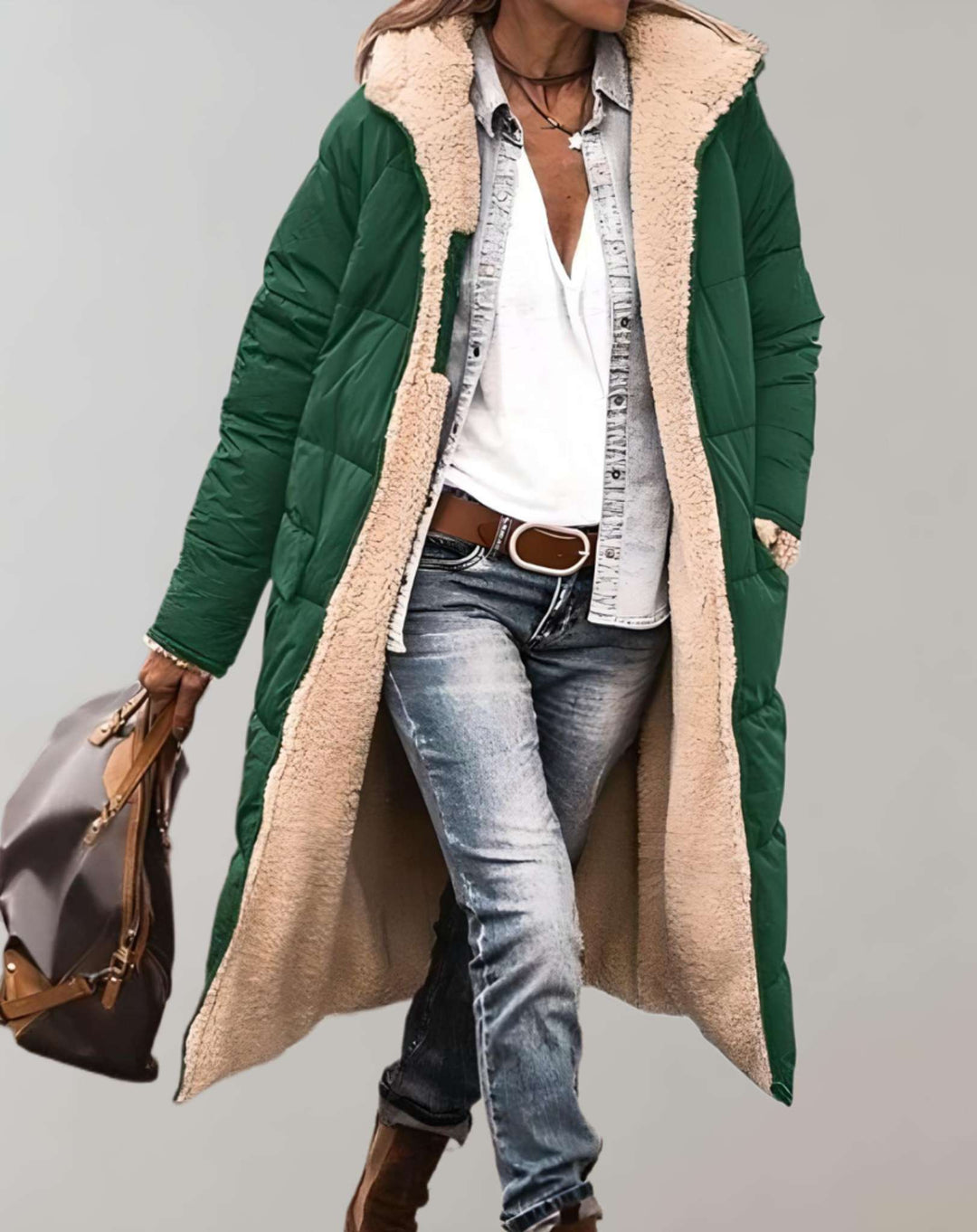 Daisy - Manteau d’hiver matelassé doublé pour femmes