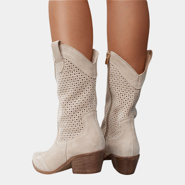Natalie - Women's Western Style Cushioned Ankle Boots