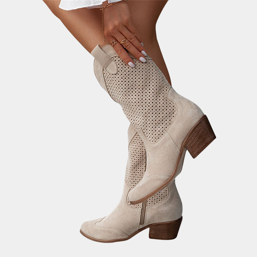 Natalie - Women's Western Style Cushioned Ankle Boots