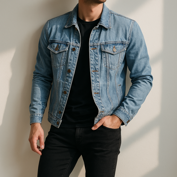 Men's Rustler Creek Denim Jacket with Pockets