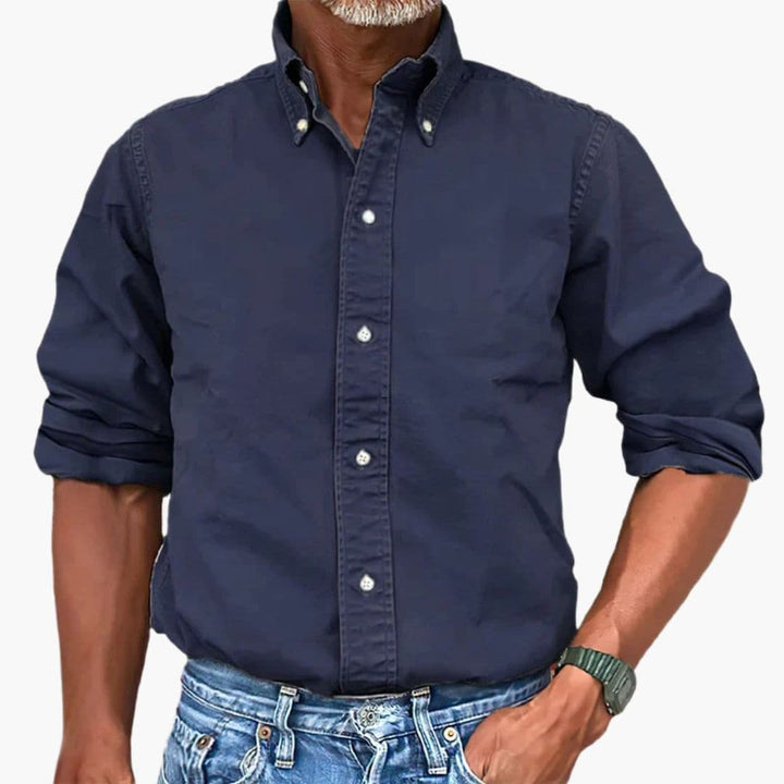 Chemise homme délavée manches longues
