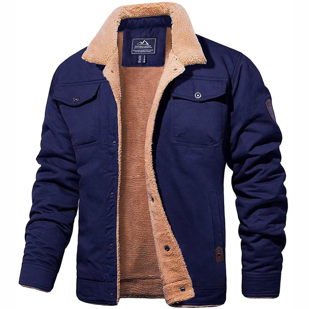 Brian - Veste décontractée d’extérieur chaude et doublée pour hommes