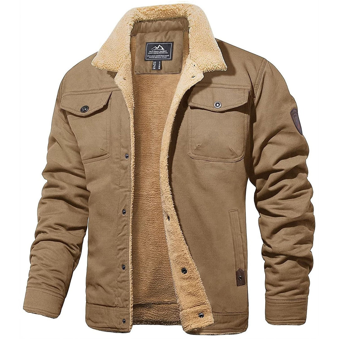 Brian - Veste décontractée d’extérieur chaude et doublée pour hommes