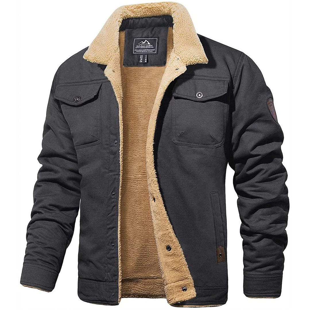 Brian - Veste décontractée d’extérieur chaude et doublée pour hommes
