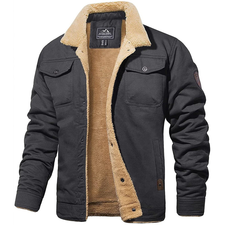 Brian - Veste décontractée d’extérieur chaude et doublée pour hommes