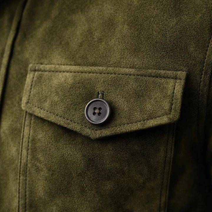 Jacob | Veste classique en daim à poches