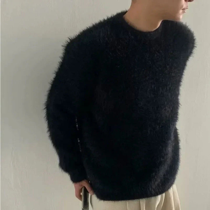 Jersey largo y grueso elegante para hombre