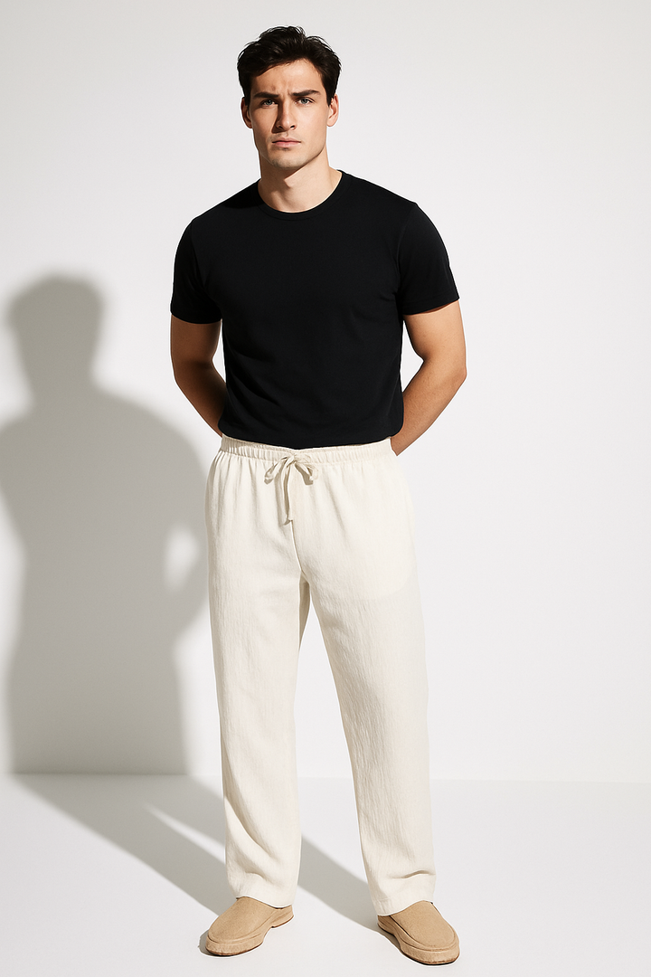 Men’s Linen Drawstring Pants