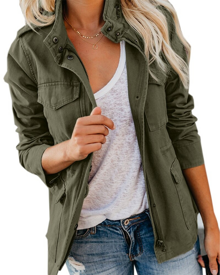 Women's Intermediate Autumn Jacket with Functional Pockets