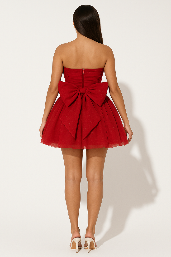 Women's Strapless Mini Party Dress for Nights Out