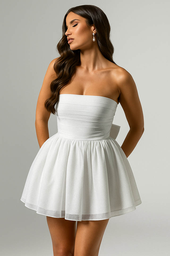 Women's Strapless Mini Party Dress for Nights Out
