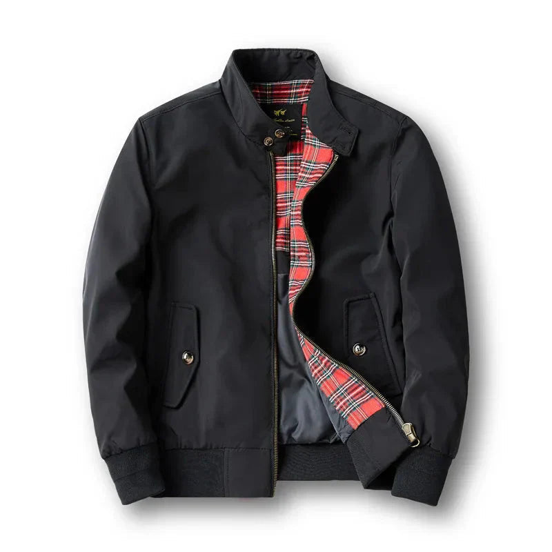 Chaqueta Harrington clásica para hombre con cremallera