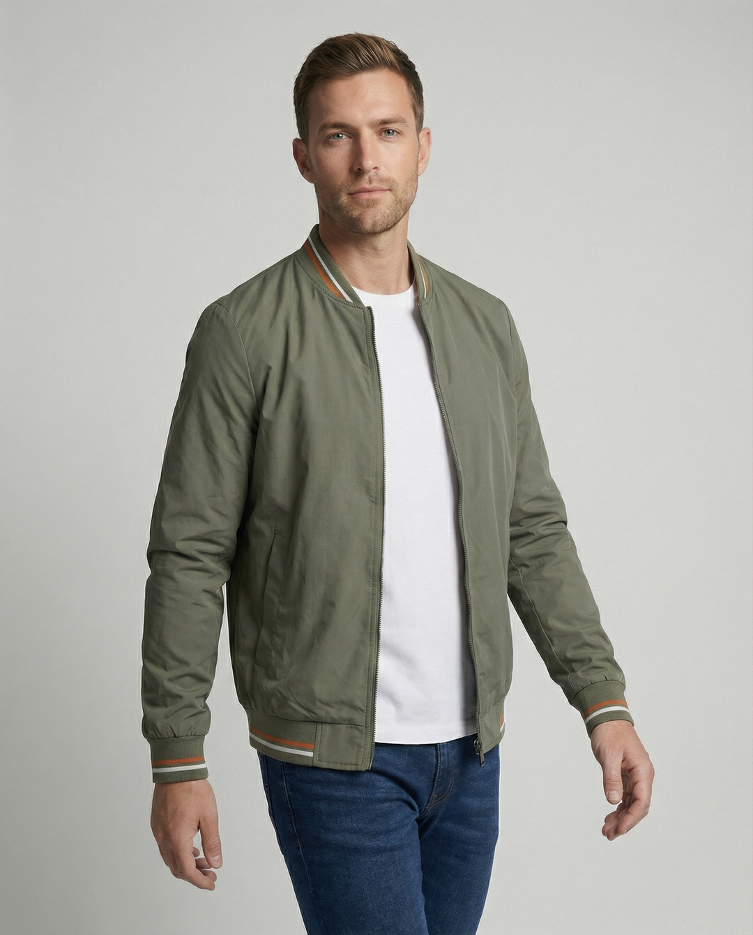 Ethan | Blouson bomber moderne léger à coupe ajustée