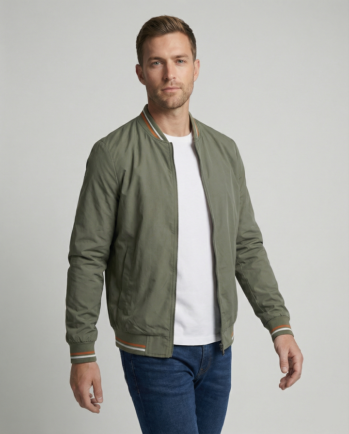 Ethan | Blouson bomber moderne léger à coupe ajustée