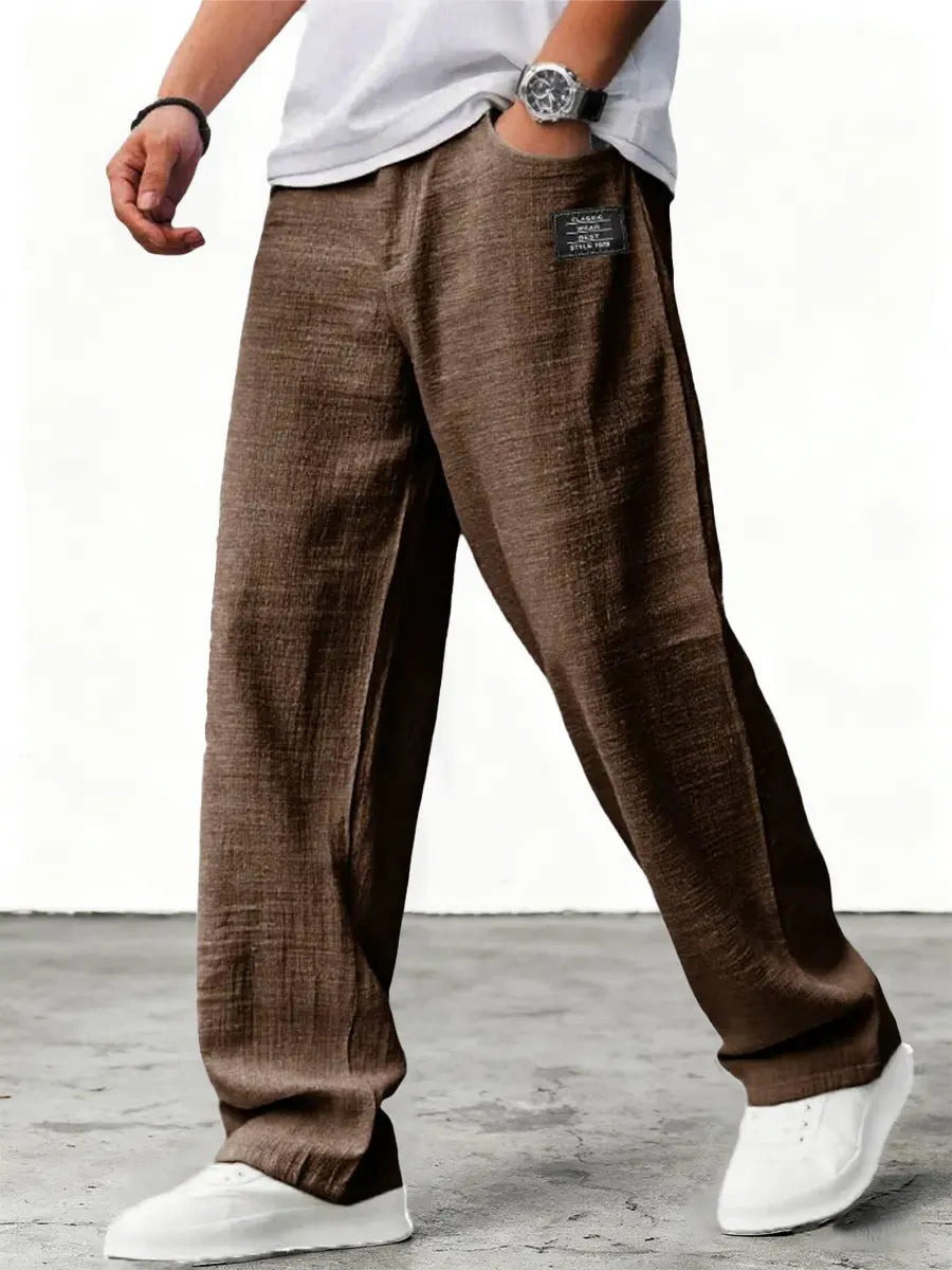 Filip | Loose Fit Summer Linen Trousers