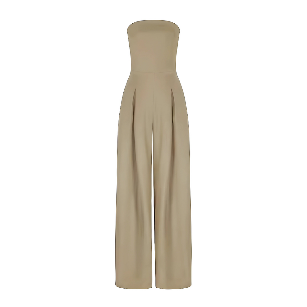 Women's Poised Allure Strapless Wide-Leg Jumpsuit