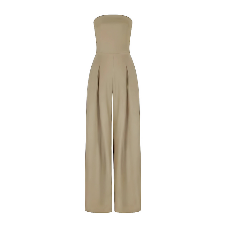Women's Poised Allure Strapless Wide-Leg Jumpsuit