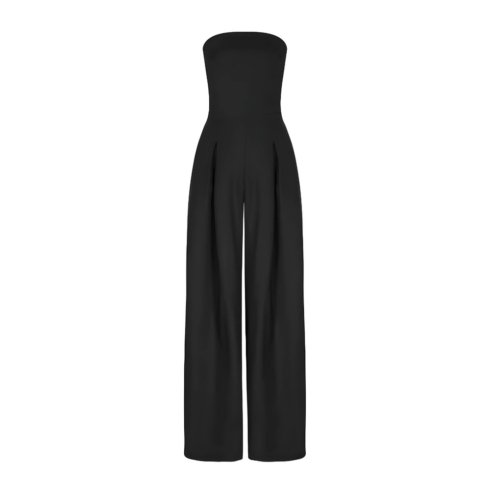 Women's Poised Allure Strapless Wide-Leg Jumpsuit