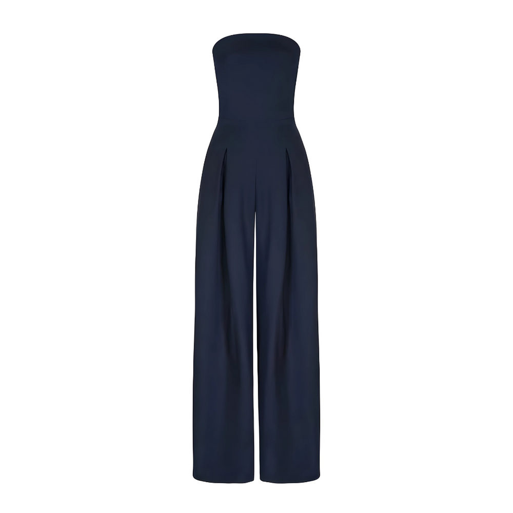 Women's Poised Allure Strapless Wide-Leg Jumpsuit