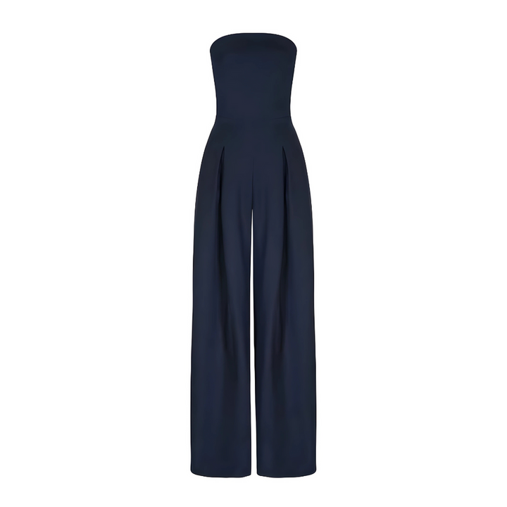 Women's Poised Allure Strapless Wide-Leg Jumpsuit