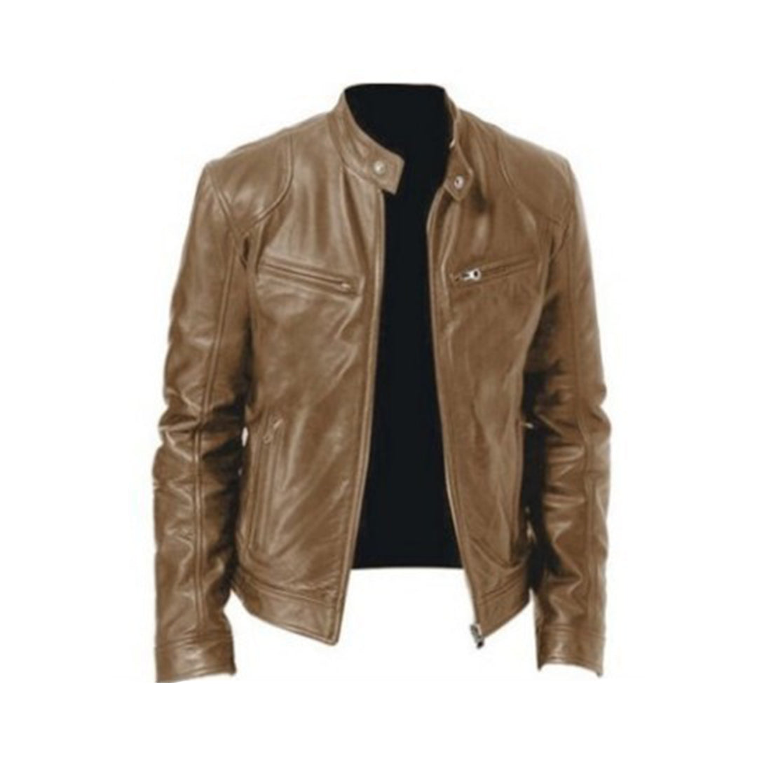 Men's Lightweight Leather Look Summer Jacket