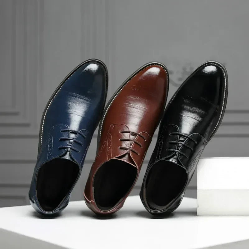 Ανδρικά επίσημα παπούτσια brogue με διακοσμητικές διατρήσεις Roma
